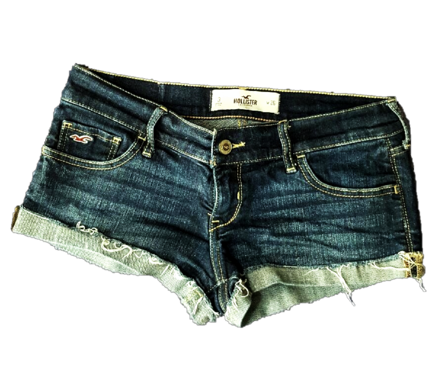 Hollister Frayed Denim Shorts Style Remix