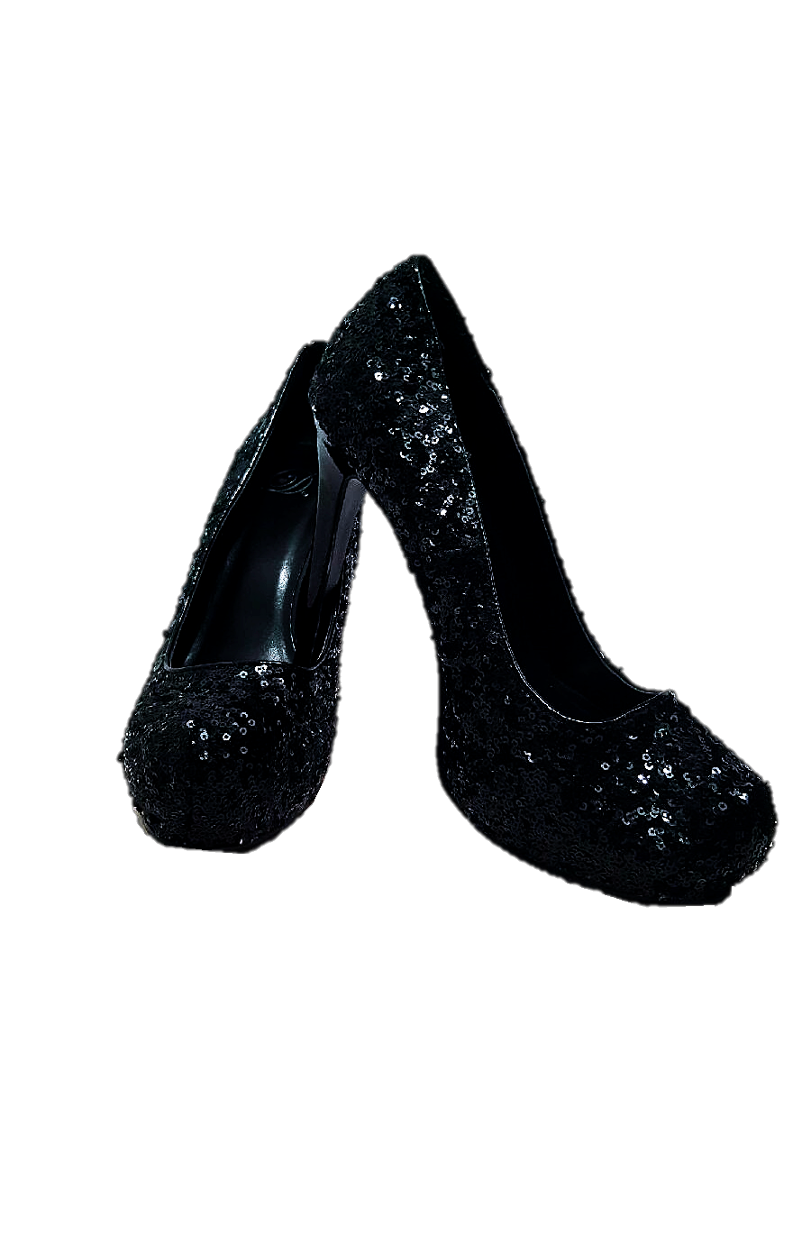 Black sequin shoes pumps best sale
