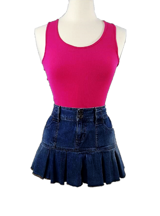 Pleated Ruffle Skirt