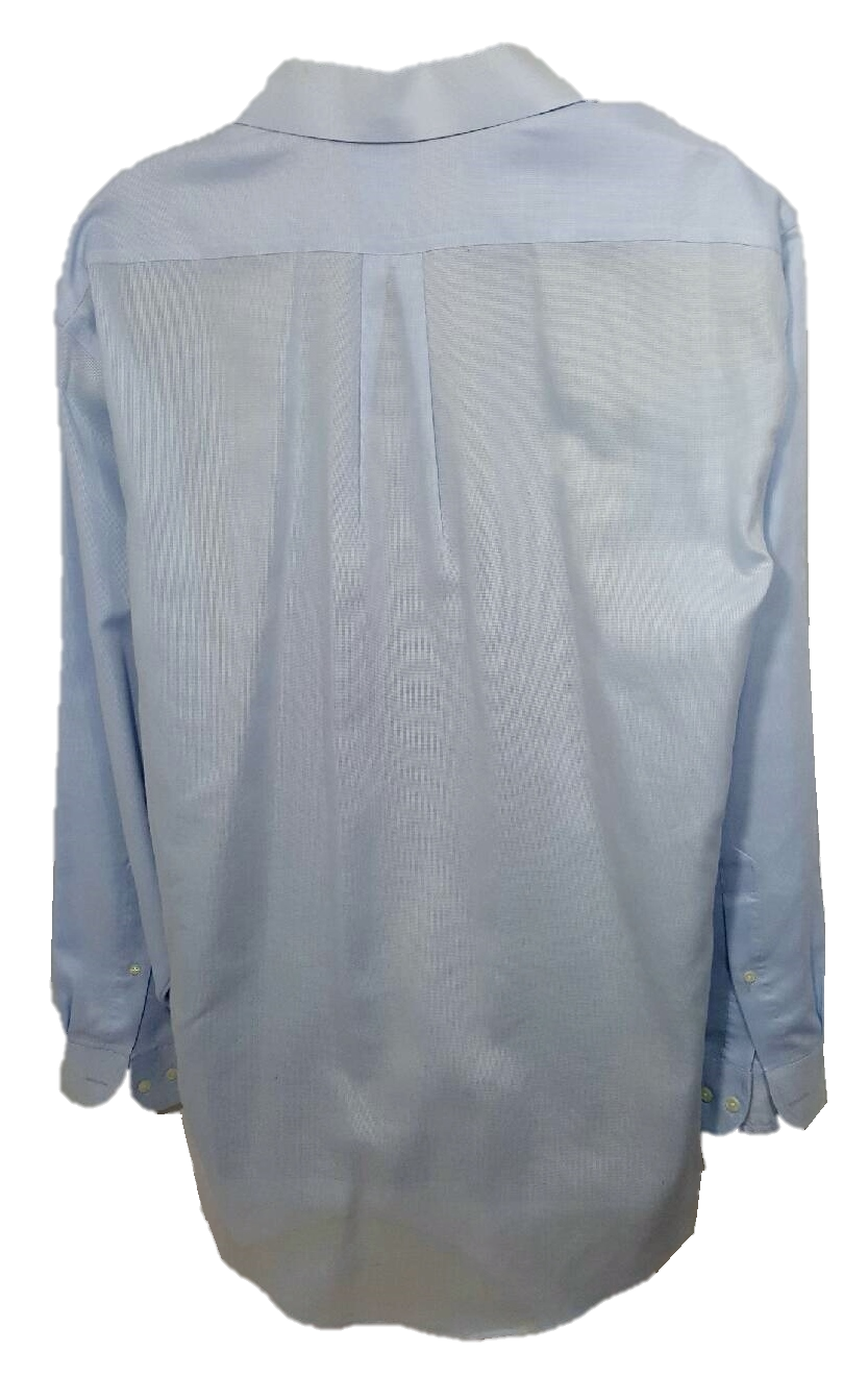 Blue Button-Down Dress Shirt