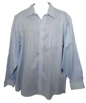 Blue Button-Down Dress Shirt