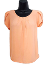 Shoulder Split Orange Top