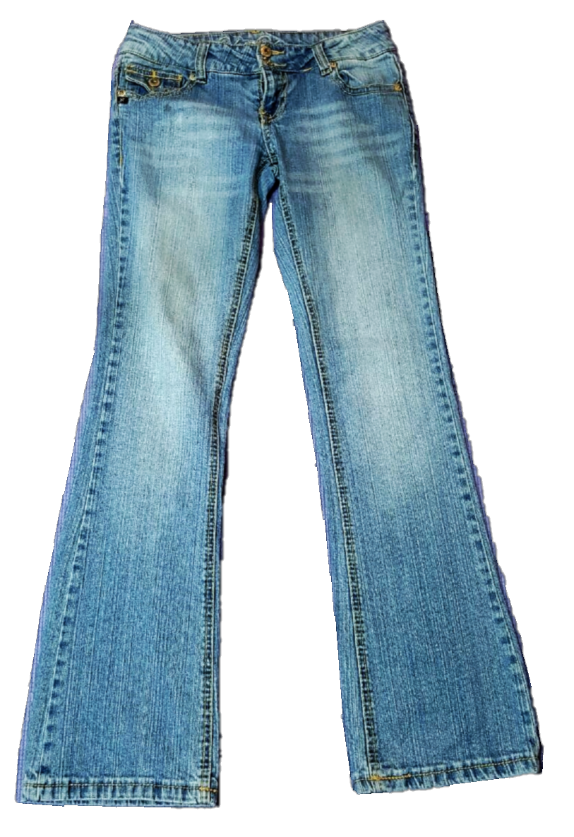 Distressed Bootcut Jeans