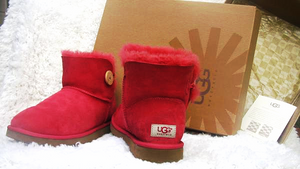 Pink Bailey Button Ankle UGG Boots