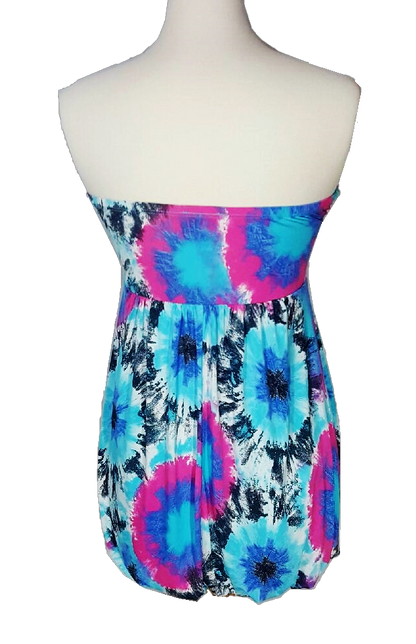 Strapless Splattered Top
