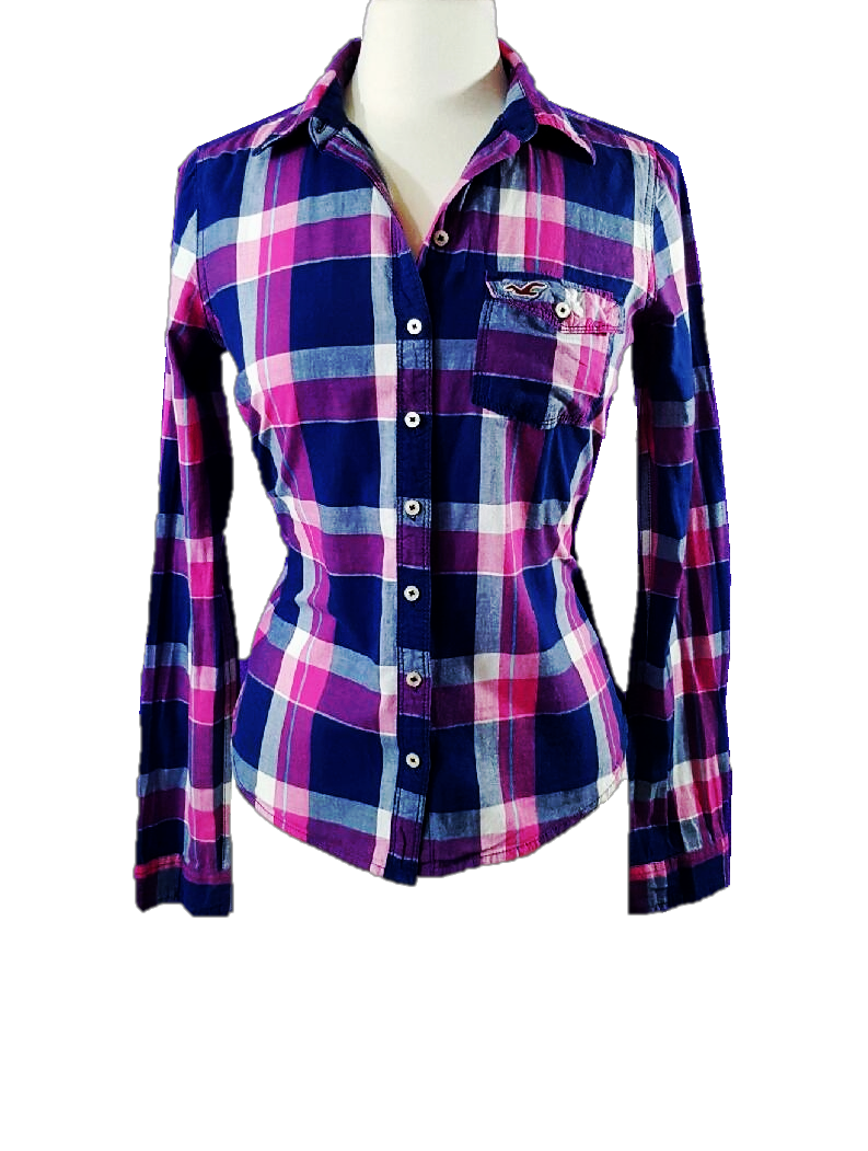 Hollister Plaid Top