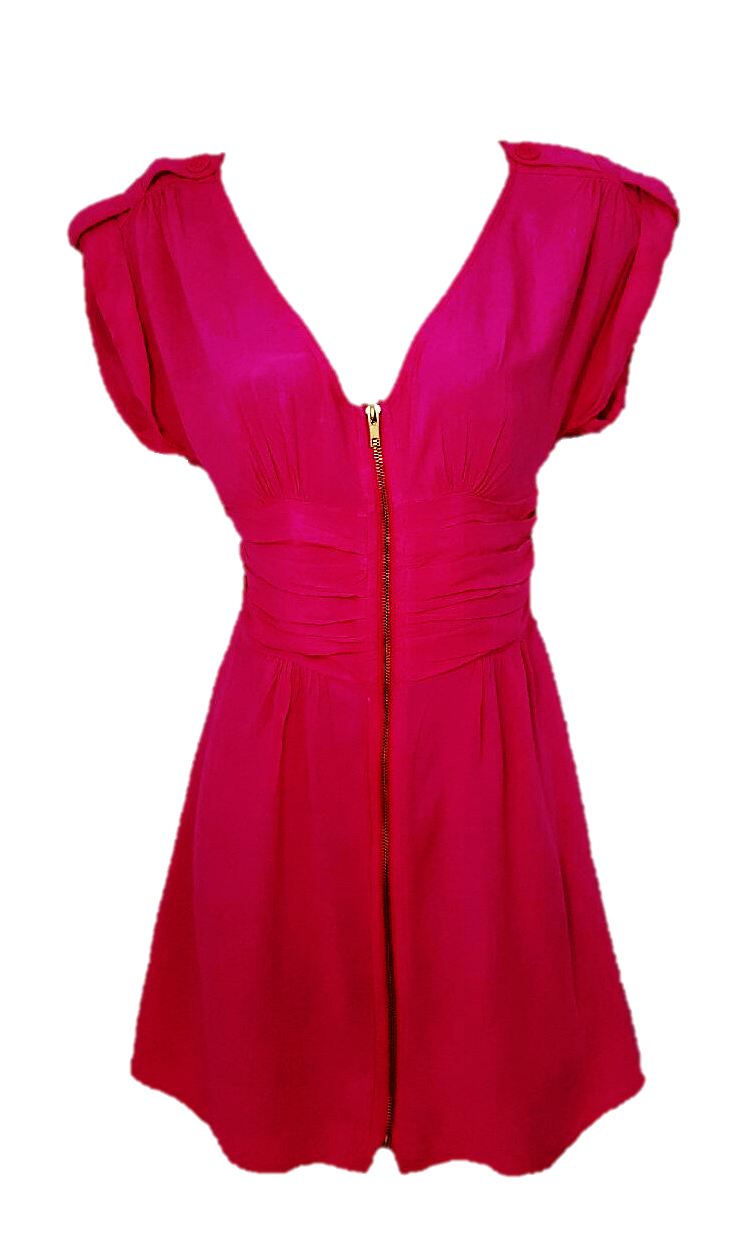 Pink Zipper Dress