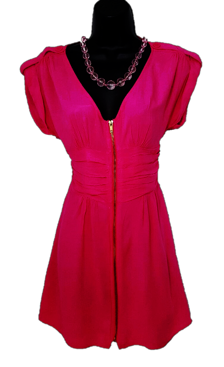 Pink Zipper Dress