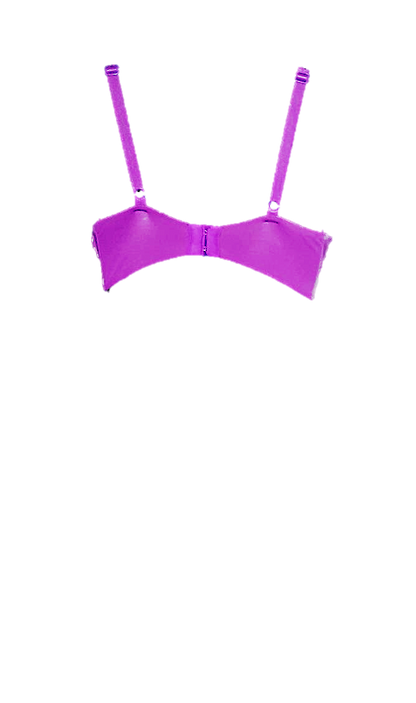Shaped/Push Up Bra with Leopard Trim