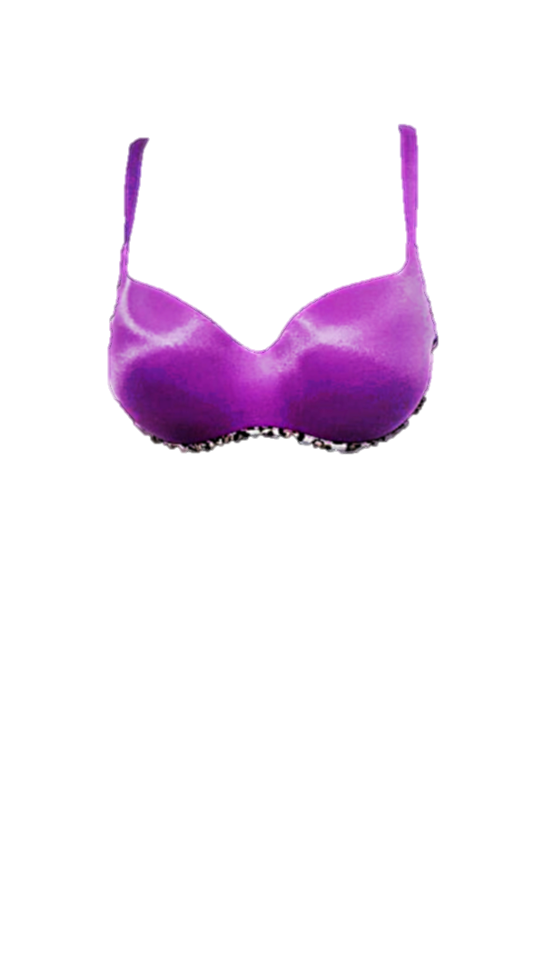 Shaped/Push Up Bra with Leopard Trim