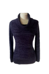 Purple Cowl Neck Sweater