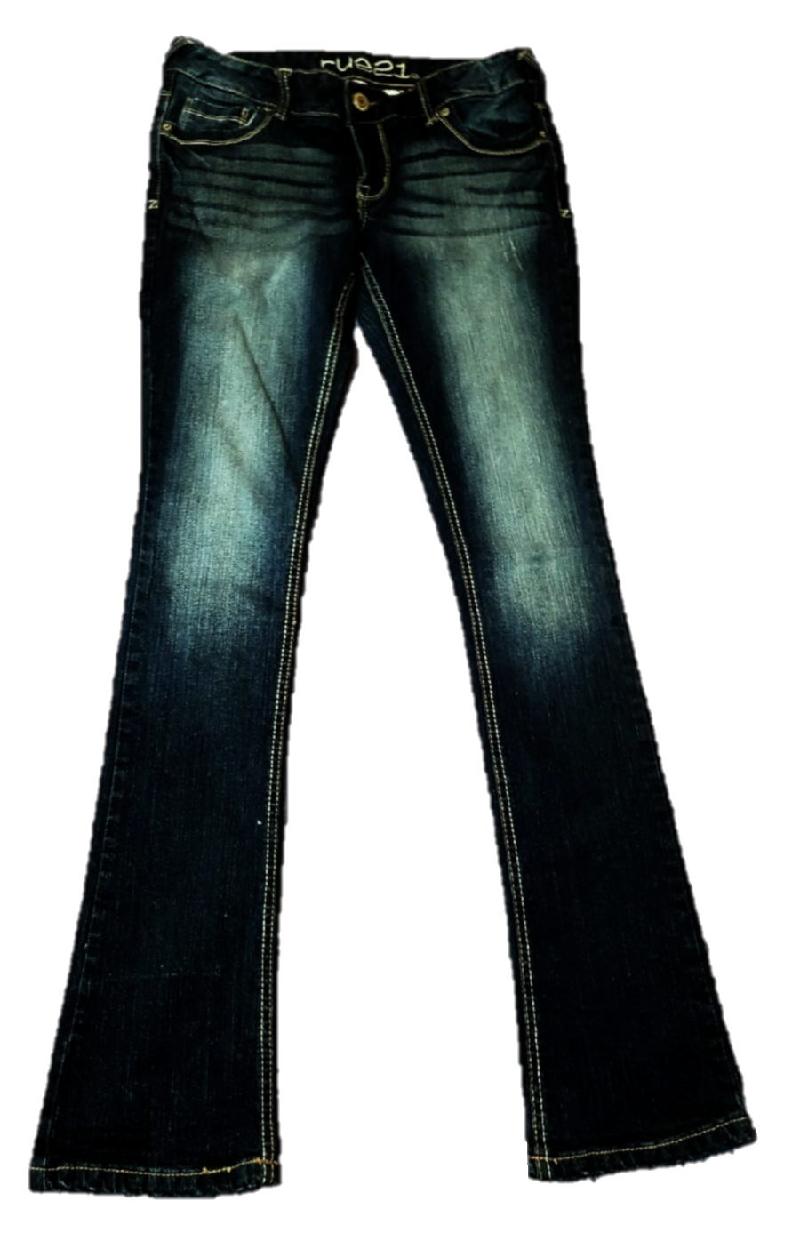 Rue21 Dark Washed Faded Jeans