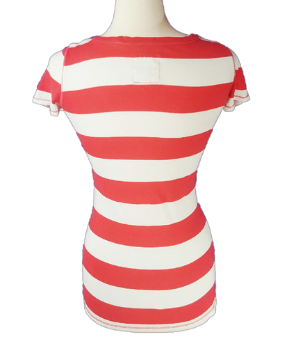 Hollister Striped V-Neck Top