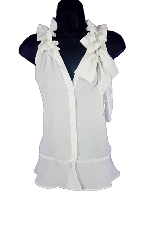 Ruffle Collar Tank Top